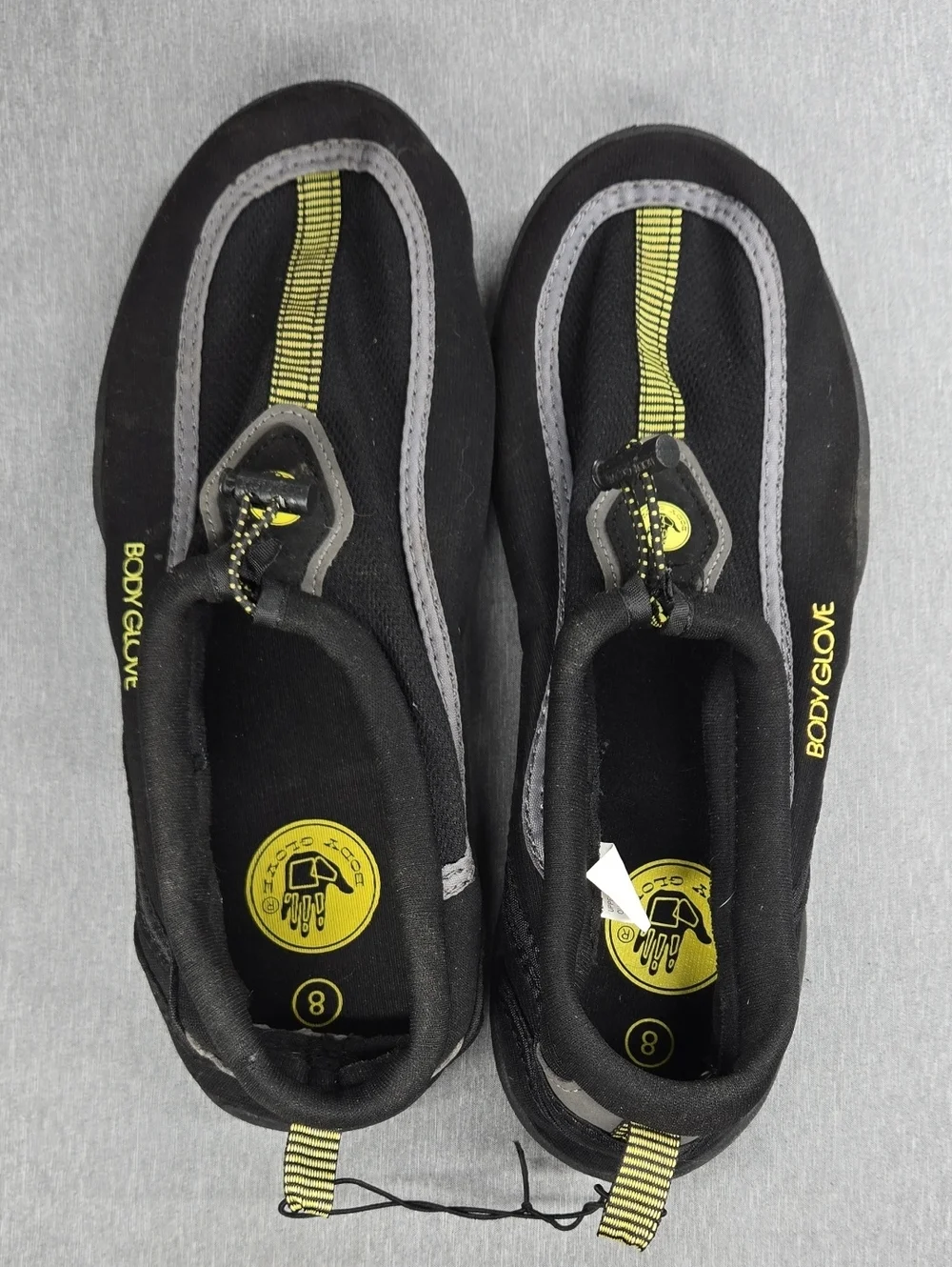 Body Glove Black and Yellow Slip-On Water Shoes